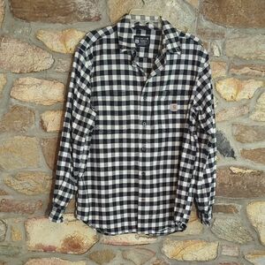 Carhartt Men's Black and White Checkered Shirt